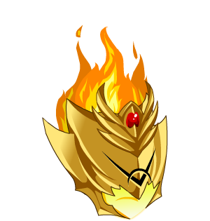 Blazing Golden Helm