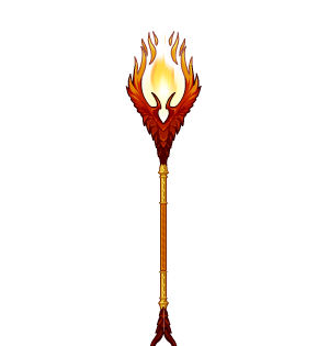 Blazing Phoenix Dragon Staff