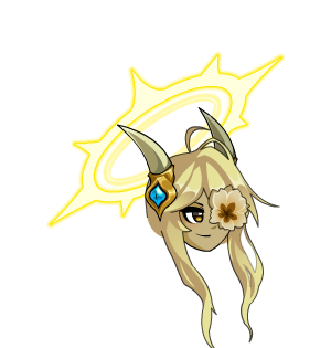 Golden Locks Horned + Runed Flower
