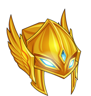 Golden Celestial Warrior's Helmet