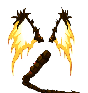 Lava Wings and Tail