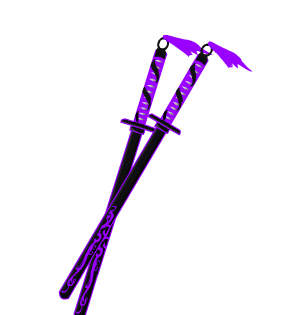 Purple Assassin Swords Cape