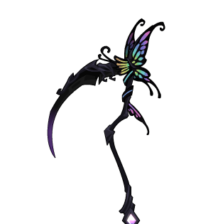 Stained Glass Faerie's Scythe