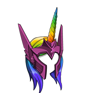 Rainbow Paladin Helm + Locks