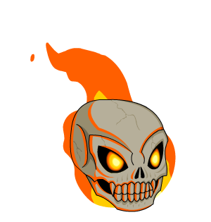 Flaming Spectral Biker Morph