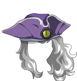 Purple Dragon's Tricorn + Locks