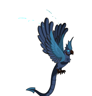 Blue Dragon's Parrot Cape