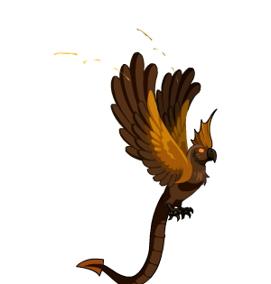 Brown Dragon's Parrot Cape