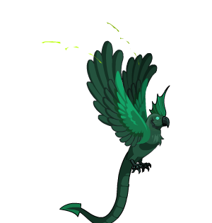 Green Dragon's Parrot Cape