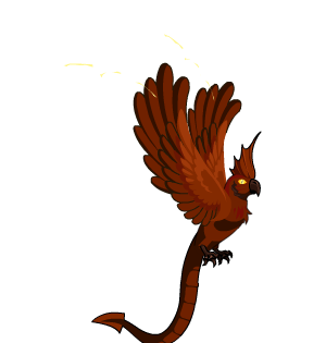 Orange Dragon's Parrot Cape