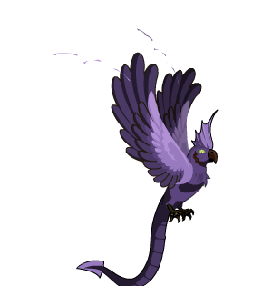 Purple Dragon's Parrot Cape