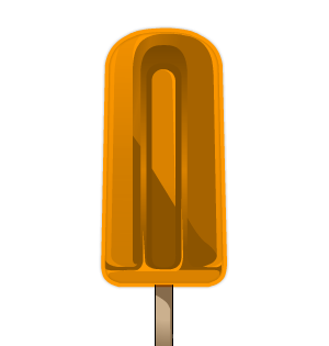 Orange Ice Pop